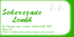 seherezade lenkh business card